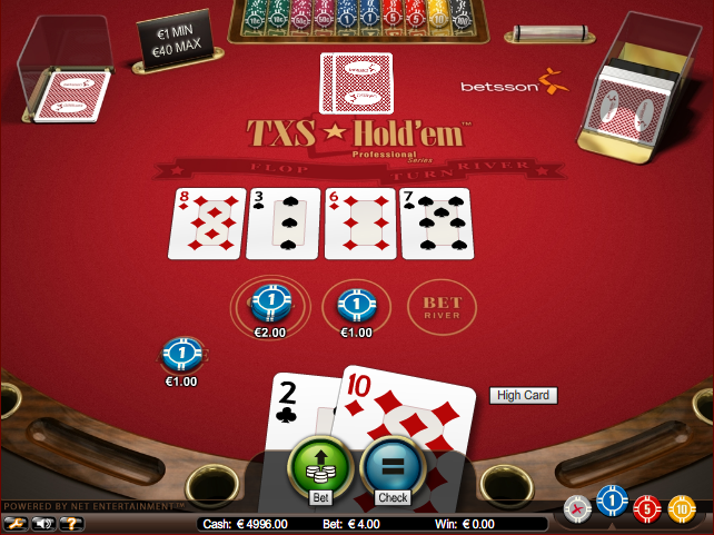 Free card games poker texas hold